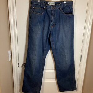 WindRiver Men's Insulated Blue Denim Jeans Fleece Lined Work Pants Size 36 X32